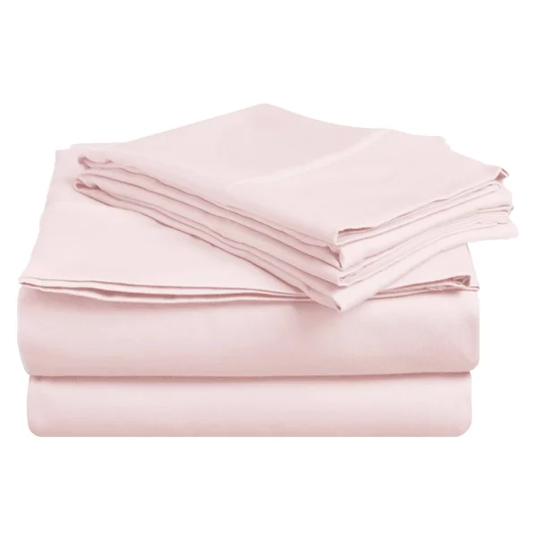 Superior Egyptian Cotton 400 Thread Count Solid Sateen Sheet Set (Twin XL - Pink)