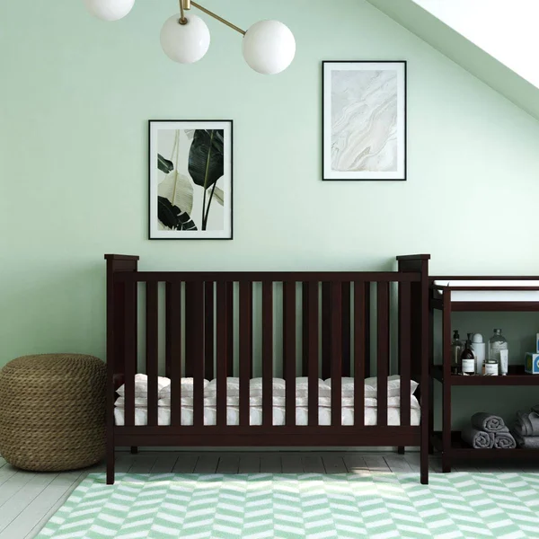 Baby Relax De74861 Eloise 3-in-1 Convertible Crib - Espresso, Brown