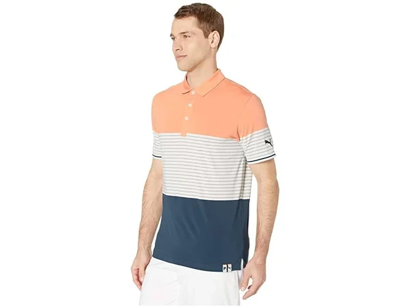 Puma Cloudspun Taylor Golf Polo - Cantaloupe - XXL