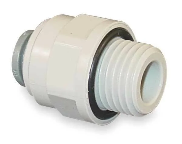 John Guest PI010812S-10PK Adapter - 1/4 in Tube Od, pk10