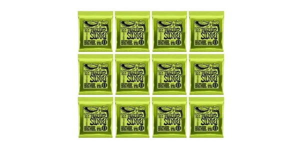 Ernie Ball 2221 Regular Slinky Strings 10-46 12 Pack Special