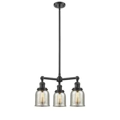 Adalbert 3 - Light Shaded Classic Chandelier 17 Stories Finish: Oil Rubbed Bronze - Shade Color: Silver Plated Mercury, Bulb Type