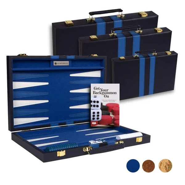 Get The Games Out Top Backgammon Set - Classic Board Game Case - Best Strategy & Tip Guide - Available in Small - Medium and