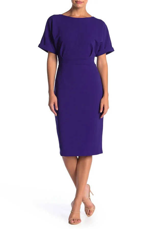 Alexia Admor Dolman Sleeve Midi Sheath Dress Electric Blue At Nordstrom Rack - Womens Daytime Dresses - Casual Dresses - Dresswe