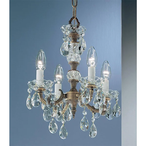 Classic Lighting 5534 RB Pam 4 Light Madrid Mini Chandelier