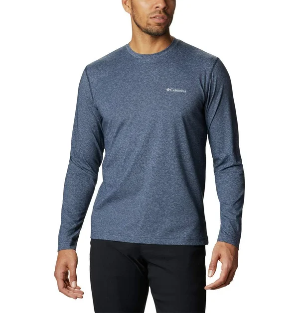Columbia Men's Thistletown Park Long Sleeve Crew Neck Shirt - L - Blue