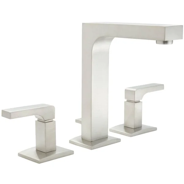 California Faucets 7002-SN Solimar 8 inch Widespread Lavatory Faucet Satin Nickel
