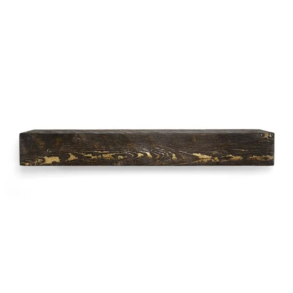 Solid Timber 60 in. Dark Chocolate Mantel - Brown