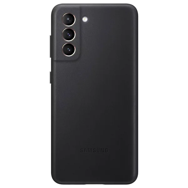 Samsung Galaxy S21 5G Leather Cover Black