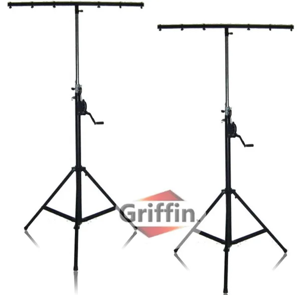 Crank Up DJ Light Stands (2 Pack) Stage Lighting Truss System by Griffin