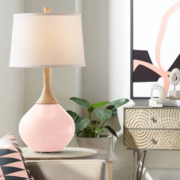 Color + Plus Rose Pink Wexler Table Lamp