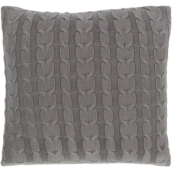 Surya MTN002-2020D Milton 20 x 20 inch Medium Gray Throw Pillow