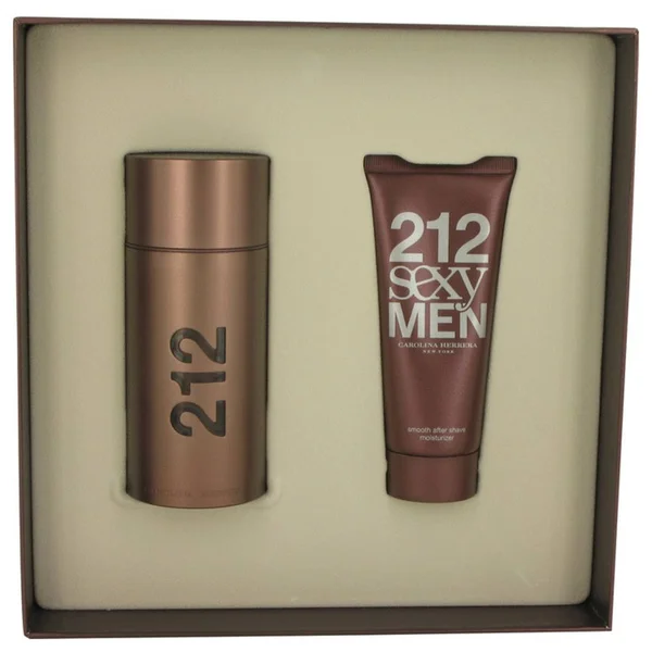 212 Sexy Gift Set by Carolina Herrera 3.4 oz Eau De Toilette Spray + 3.4 oz After Shave Moisturizer