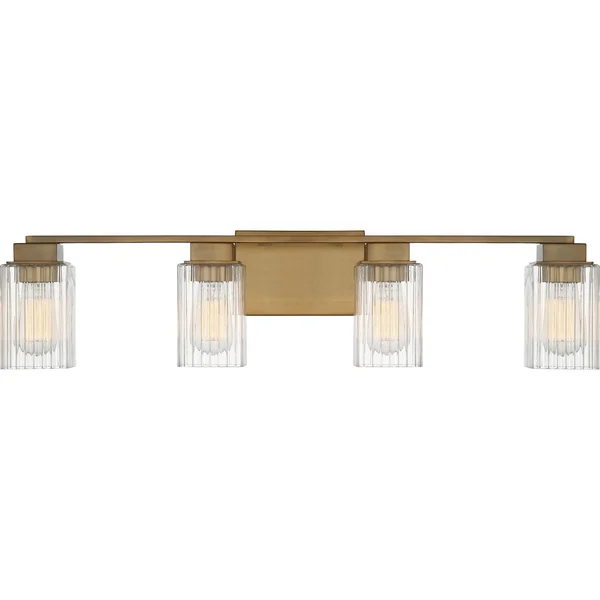 Quoizel Lighting Dan8632ws Danson Bath 4 Light Weathered Brass