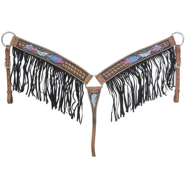 Silver Royal Delilah Fringe Breast Collar